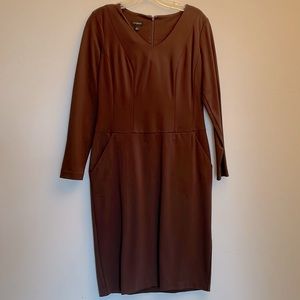Talbots brown dress size 4